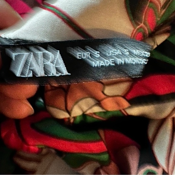 Zara satin floral mini dress - Picture 7 of 7